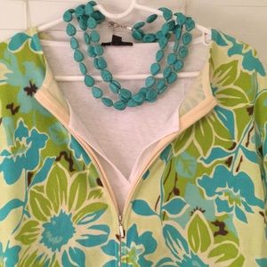 Vibrant Talbot’s cotton cardigan. Size XL